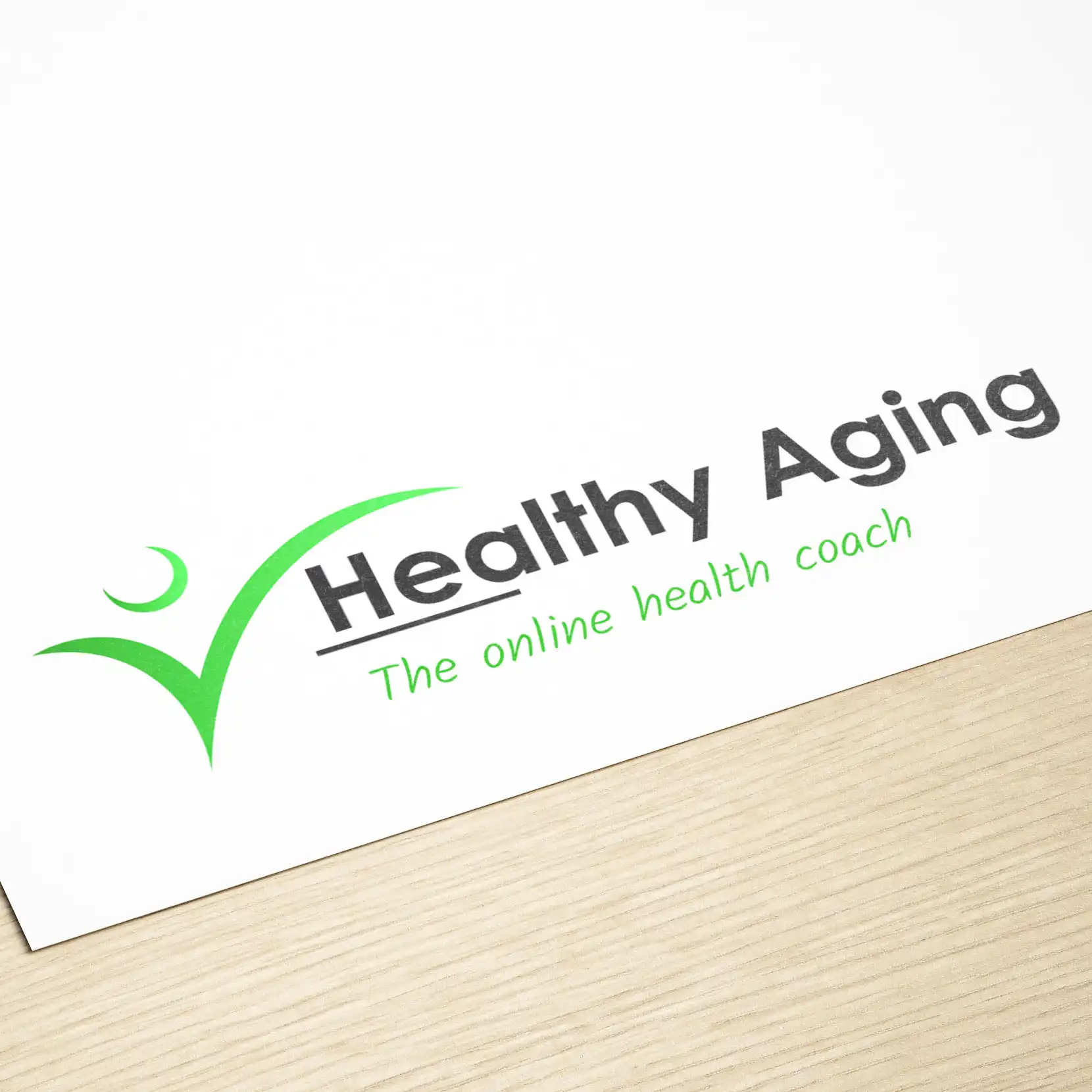 Healthy aging logo design