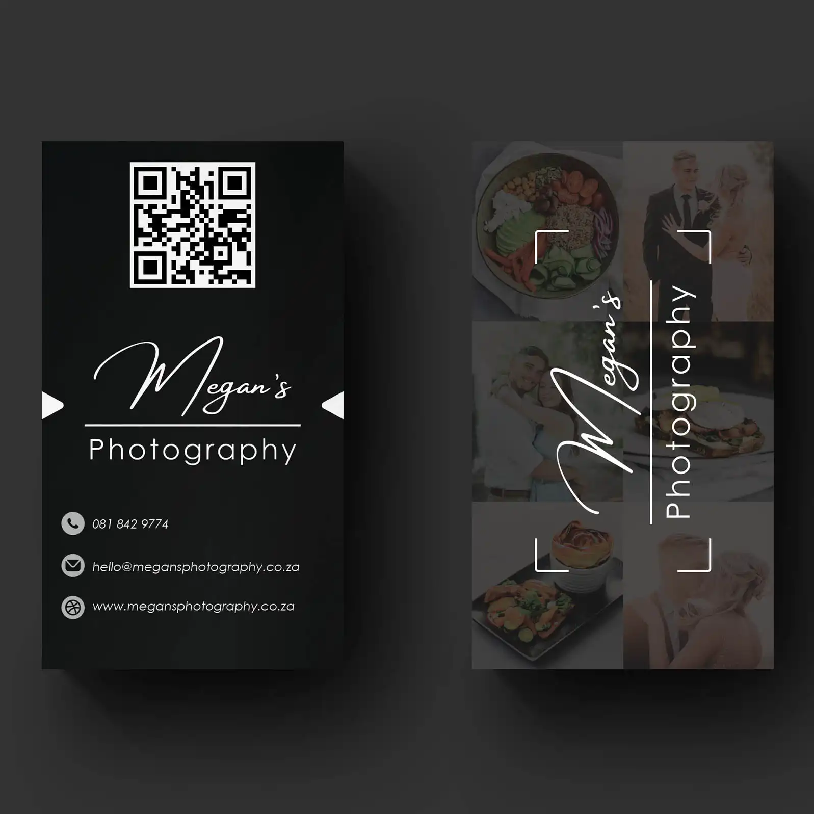 Photography business card design